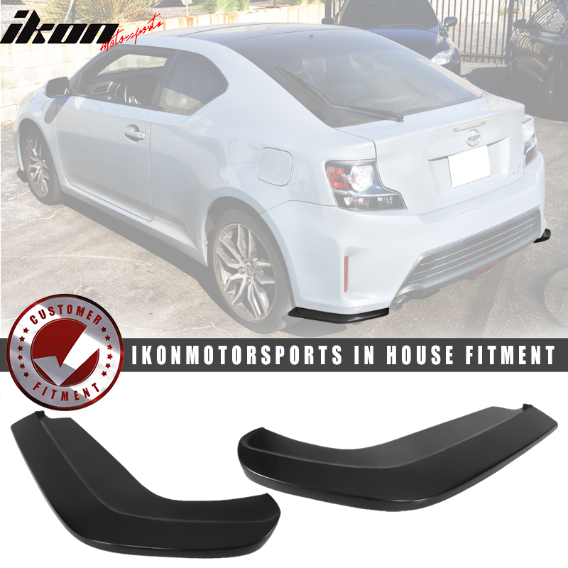 2014-2016 Scion TC Unpainted Rear Bumper Diffuser Lip Splitters PU