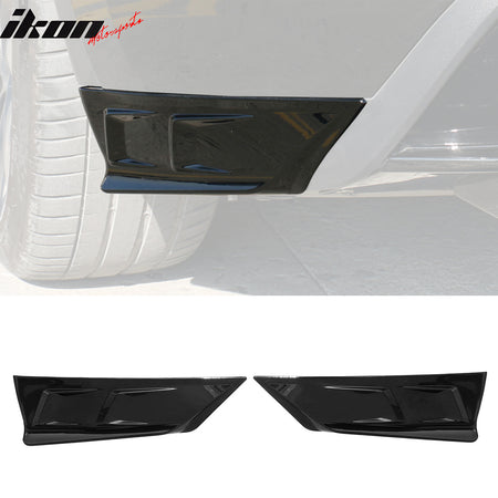 Fits 20-24 Tesla Model Y 4DR Rear Bumper Spoiler Splitters PP 2PCS