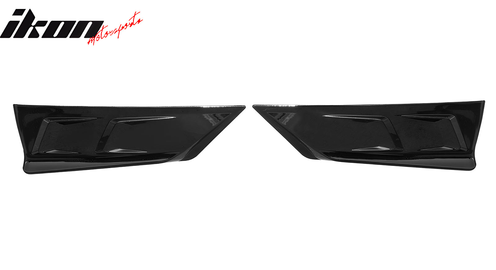 Fits 20-24 Tesla Model Y 4DR Rear Bumper Spoiler Splitters PP 2PCS