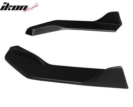 Fits 22-24 Toyota GR86 Subaru BRZ IKON Style Rear Bumper Aprons Matte Black ABS