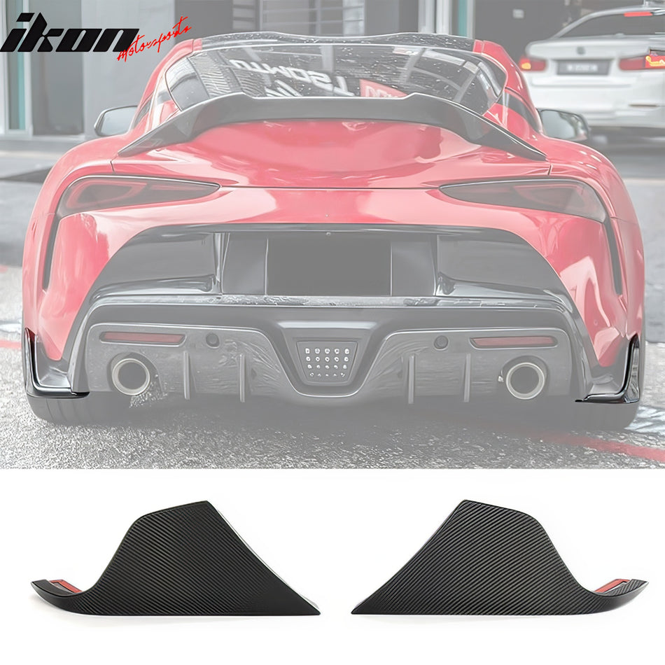 2020-2024 Toyota GR Supra A90 AG Style Rear Aprons Gloss Carbon Fiber