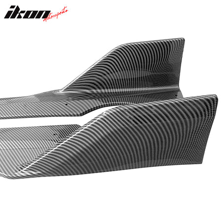 Fits 19-25 BMW G05 X5 M Sport PP Side Skirts Extension Panel Carbon Fiber Print