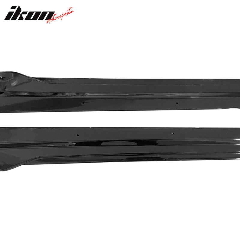 Fits 19-25 BMW G05 X5 M Sport Side Skirts Extension Panel PP Gloss Black 2PC