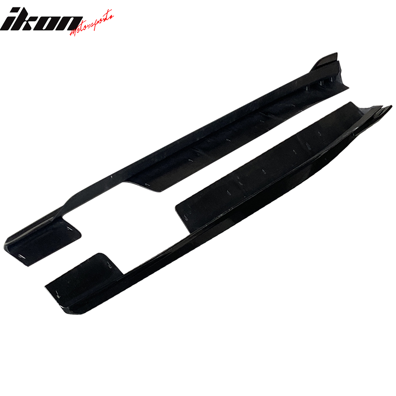 Fits 20-24 BMW G06 X6 M Sport IKON Style Gloss Black Side Skirts PP 2PCS