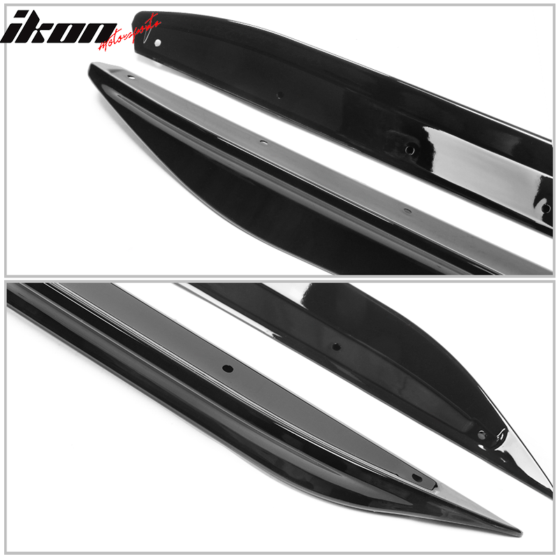 Fits 19-23 BMW G20 M Sport Bumper M-Performance Side Skirt Gloss Black 2PC - ABS