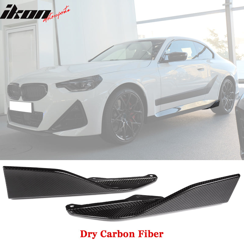 2022-2025 BMW G42 2 Series M Performance Side Skirts Dry Carbon Fiber