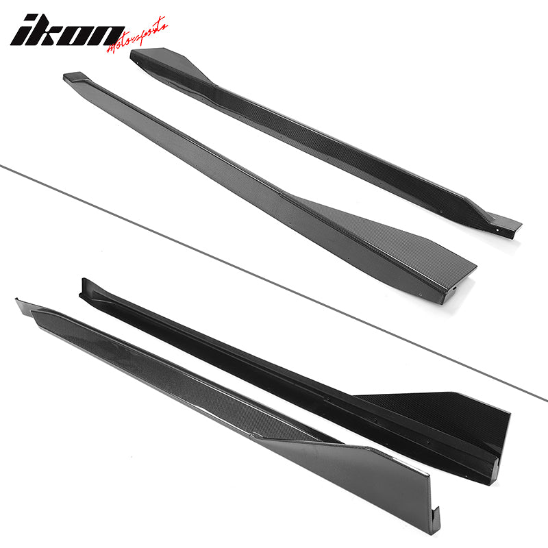 Fits 21-25 BMW G82 G83 M4 MP Style Carbon Fiber Side Skirts Rocker Panels 2PC