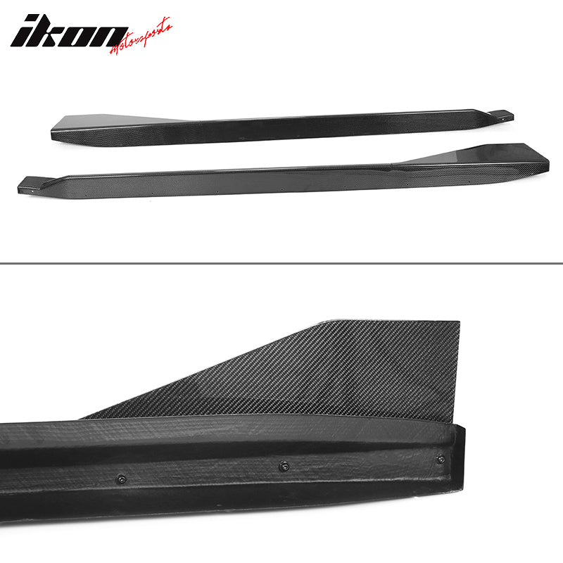 Fits 21-25 BMW G82 G83 M4 MP Style Carbon Fiber Side Skirts Rocker Panels 2PC