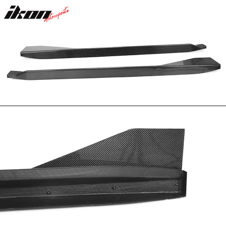 Fits 21-25 BMW G82 G83 M4 MP Style Carbon Fiber Side Skirts Rocker Panels 2PC