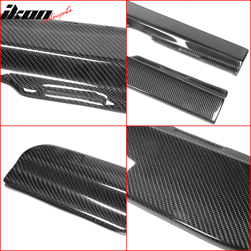 Fits 10-15 Chevy Camaro IKON Style Side Skirts Extension Lip 2PC - Carbon Fiber