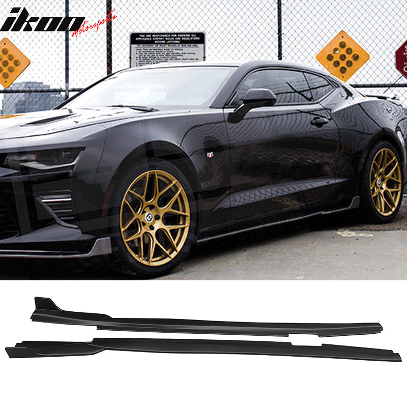 2016-2024 Chevy Camaro Ikon Style Side Skirts Rocker Panel PP