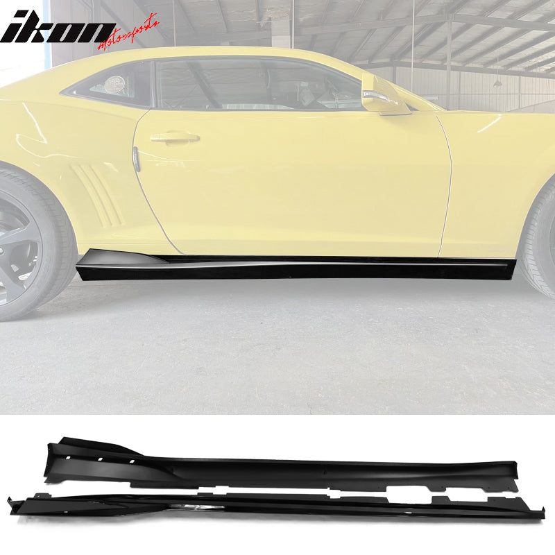 For 16-24 Chevy Camaro Ikon V2 Style Side Skirts Rocker Panel 4PC PP