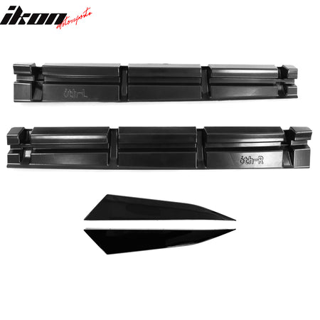 For 16-24 Chevy Camaro Ikon V2 Style Side Skirts Rocker Panel 4PC PP