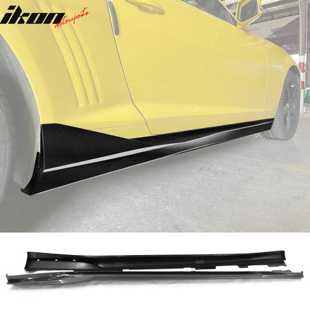 For 16-24 Chevy Camaro Ikon V3 Style Side Skirts Rocker Panel 4PC PP