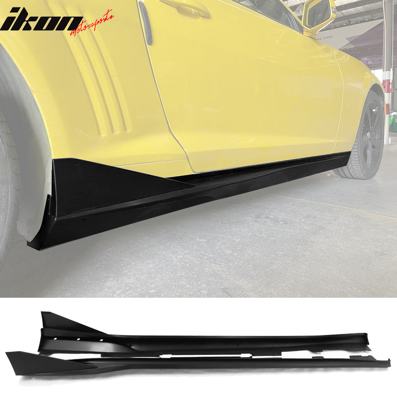 For 16-24 Chevy Camaro Ikon V3 Style Side Skirts Rocker Panel 4PC PP