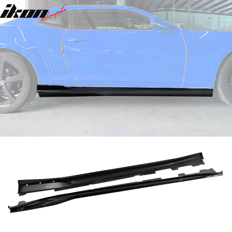 Fits 16-24 Chevy Camaro Rocker Style Side Skirts Extension 2PCS PP