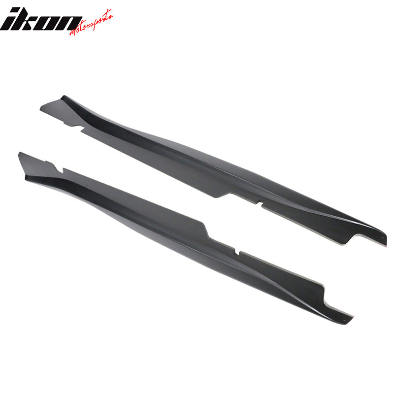 Fits 14-19 Chevy Corvette C7 Z06 Style Side Skirts Rocker Panel ABS Matte Black