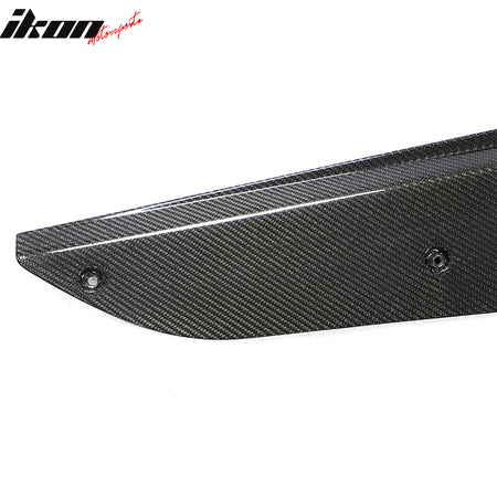 For 20-25 Chevy Corvette C8 IKON Style Carbon Fiber Winglet Side Skirt Extension