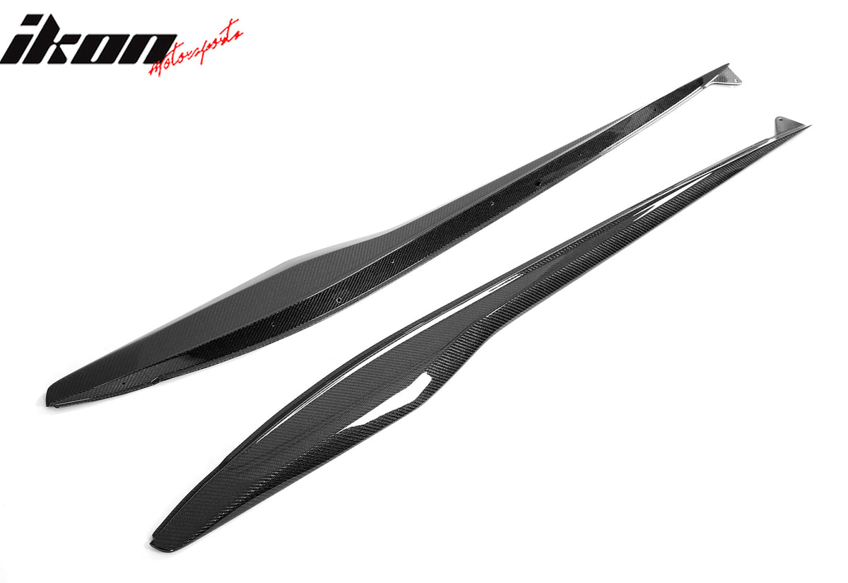 Fits 23-25 Chevy Corvette C8 Z06/E-Ray/ZR1 Side Skirts Carbon Fiber Rocker Panel