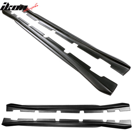 Fits 11-23 Dodge Charger PP 2PCS Side Skirts Extension Rocker Panels Matte Black