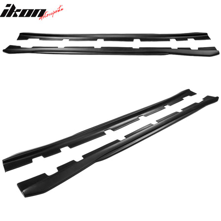 Fits 11-23 Dodge Charger PP 2PCS Side Skirts Extension Rocker Panels Matte Black