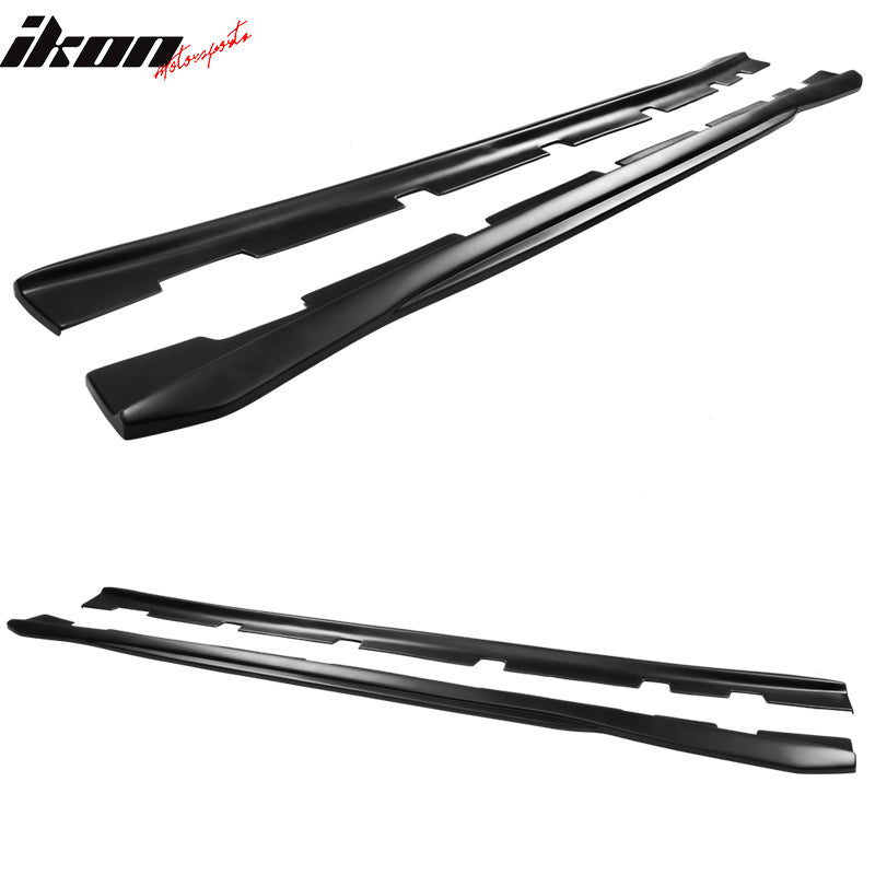 Fits 11-23 Dodge Charger PP 2PCS Side Skirts Extension Rocker Panels Matte Black