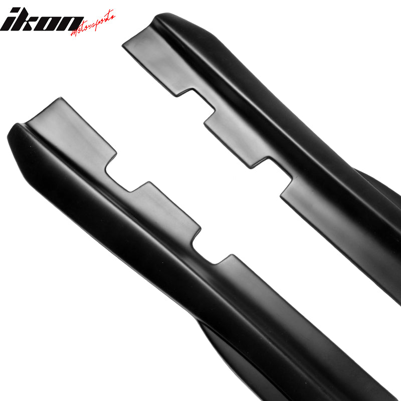 Fits 11-23 Dodge Charger PP 2PCS Side Skirts Extension Rocker Panels Matte Black