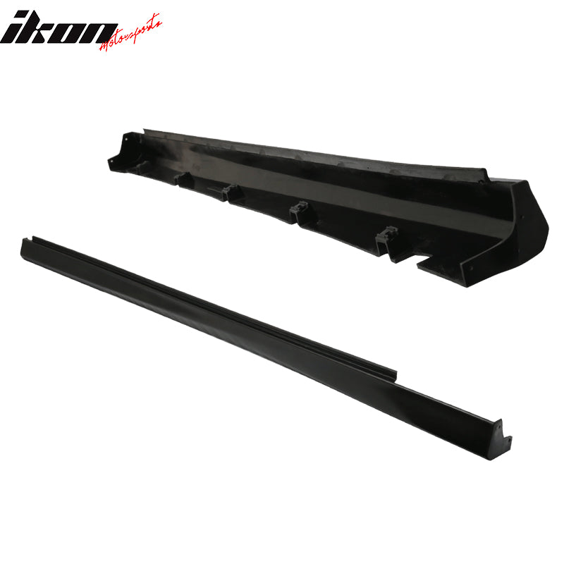 Fits 11-23 Dodge Charger Side Skirts Extension Rocker Panels Pair Unpainted - PU