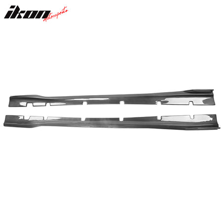 Fits 20-23 Charger SRT Widebody PP Side Skirts Diffuser Lips Carbon Fiber Print