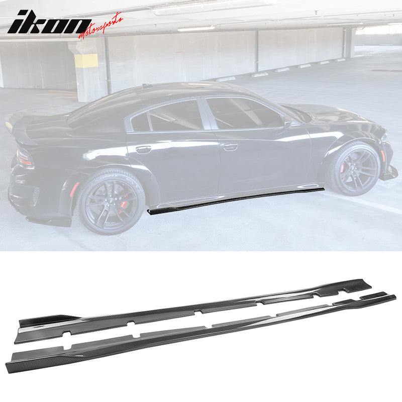 Fits 20-23 Dodge Charger SRT Widebody PP Side Skirts Diffuser Lips