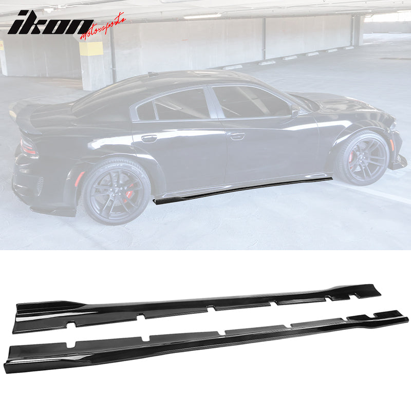 Fits 20-23 Dodge Charger SRT Widebody PP Side Skirts Diffuser Lips