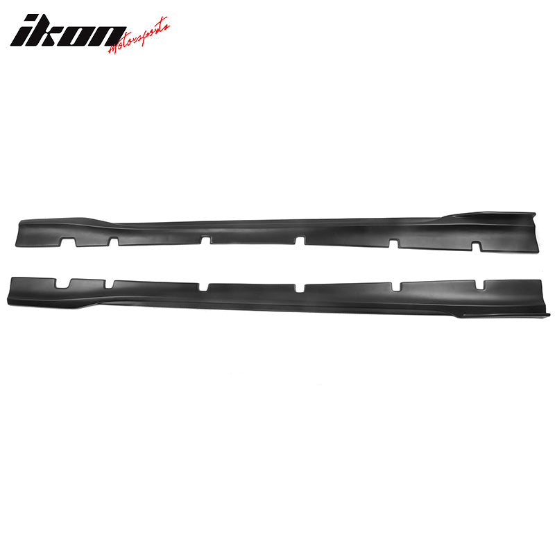 Fits 20-23 Dodge Charger SRT Widebody PP Side Skirts Diffuser Lips - Matte Black