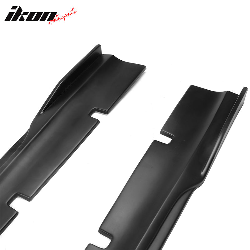 Fits 20-23 Dodge Charger SRT Widebody PP Side Skirts Diffuser Lips - Matte Black