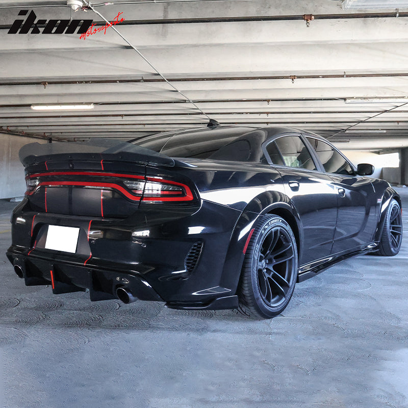 Fits 20-23 Dodge Charger SRT Widebody PP Side Skirts Diffuser Lips