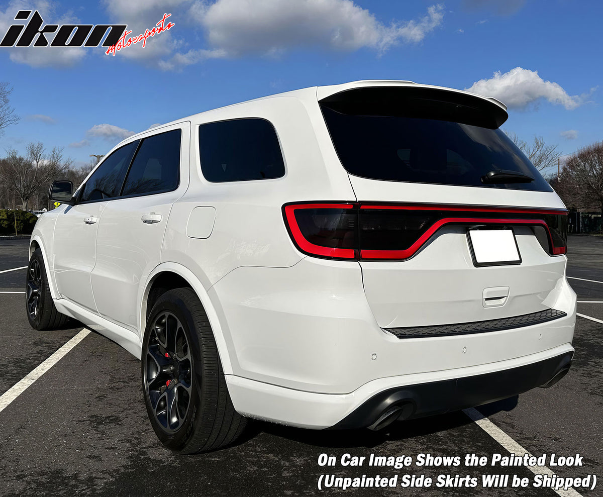 Fits 11-24 Dodge Durango Side Skirts 21+ Hellcat Style Rocker Panel PP Extension