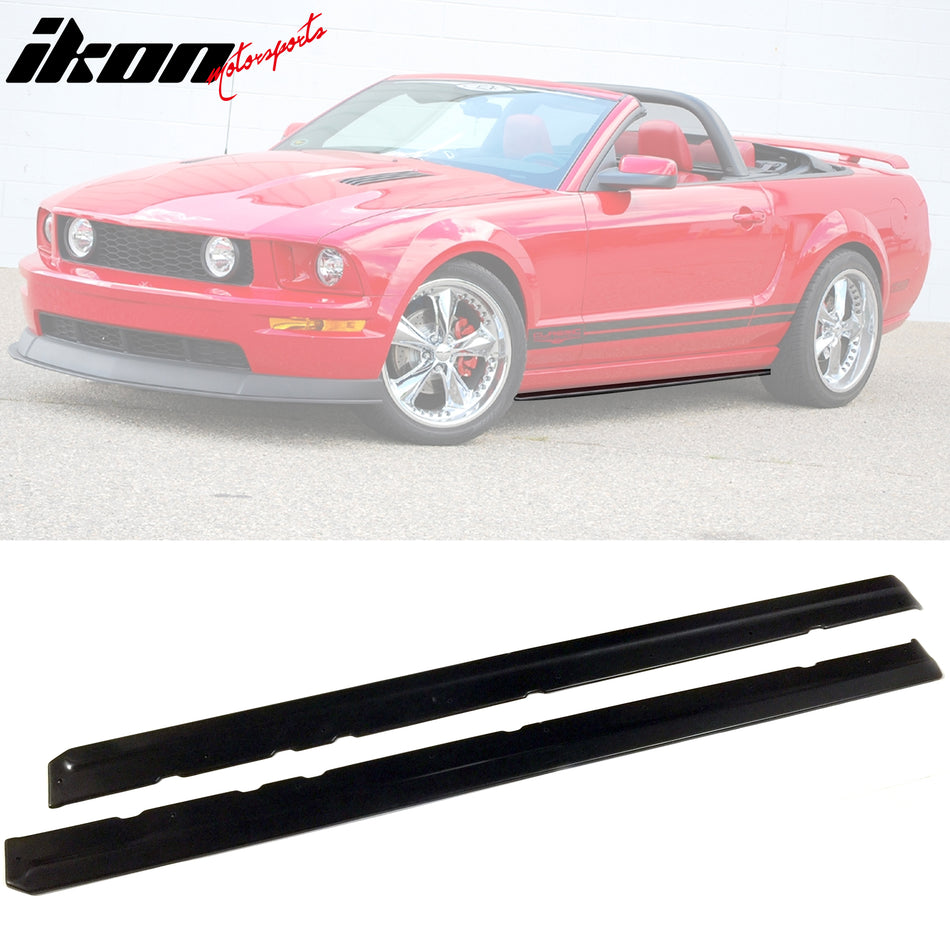 Universal Side Skirts 75" x 5" CDC Style Unpainted Black Rocker Panel