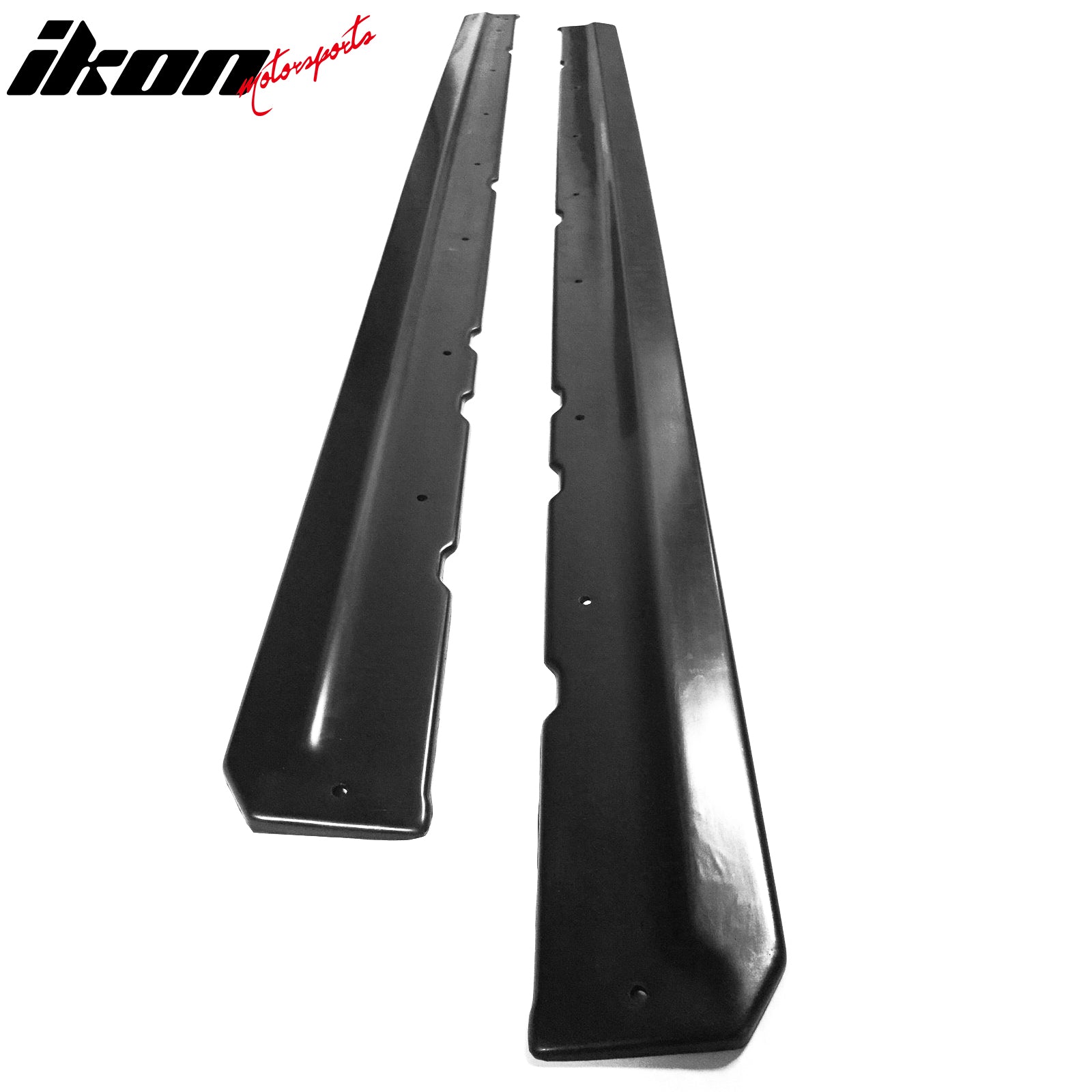 Universal 75" x 5" CDC Style Black Side Skirts Rocker Panel Extension PU - 2PCS