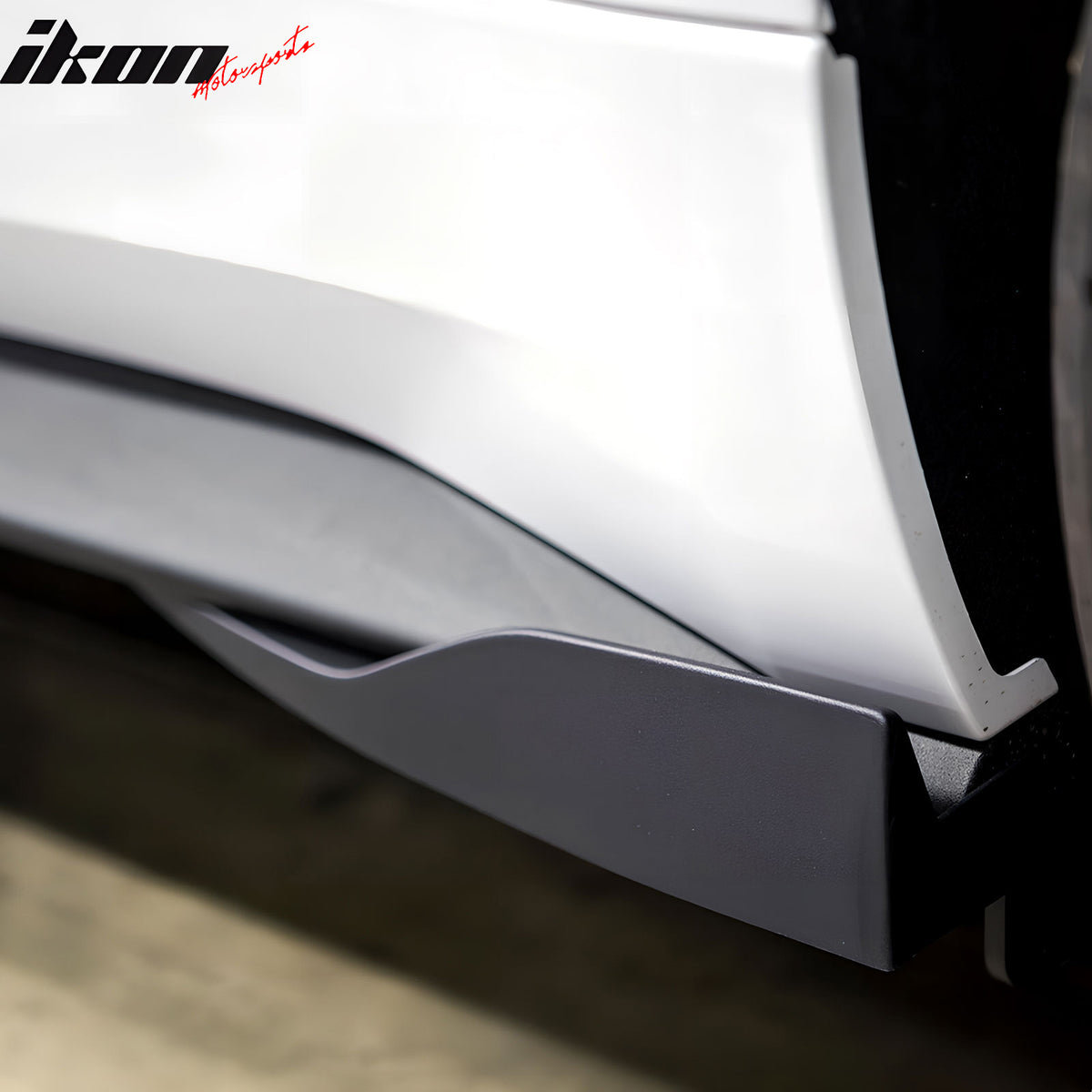 Universal ROU Style Side Skirts Extension Bottom Rocker Moulding Winglet Lip PU