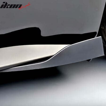 Universal ROU Style Side Skirts Extension Bottom Rocker Moulding Winglet Lip PU