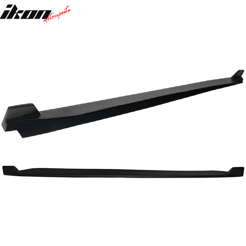 Fits 15-23 Mustang Side Skirts 2 Fin Style Rocker Panel Extension Side Skirts PP