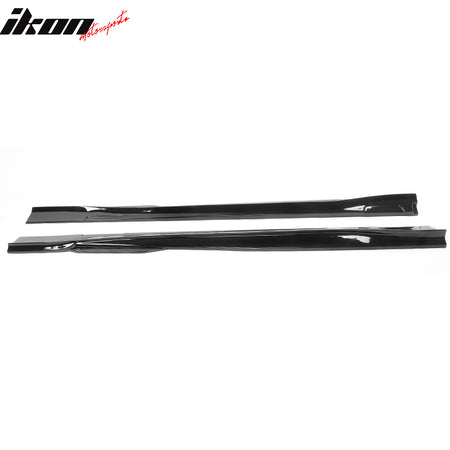 Fits 21-24 Ford Mustang Mach-E Gloss Black Side Skirts Extension Rocker Panel PP