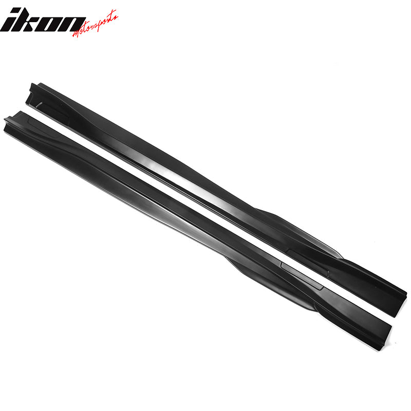 Fits 21-24 Ford Mustang Mach-E Matte Black Side Skirts Extension Rocker Panel PP