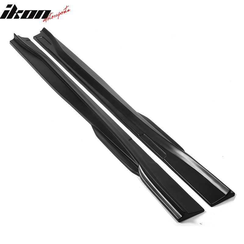 Fits 21-24 Ford Mustang Mach-E Matte Black Side Skirts Extension Rocker Panel PP