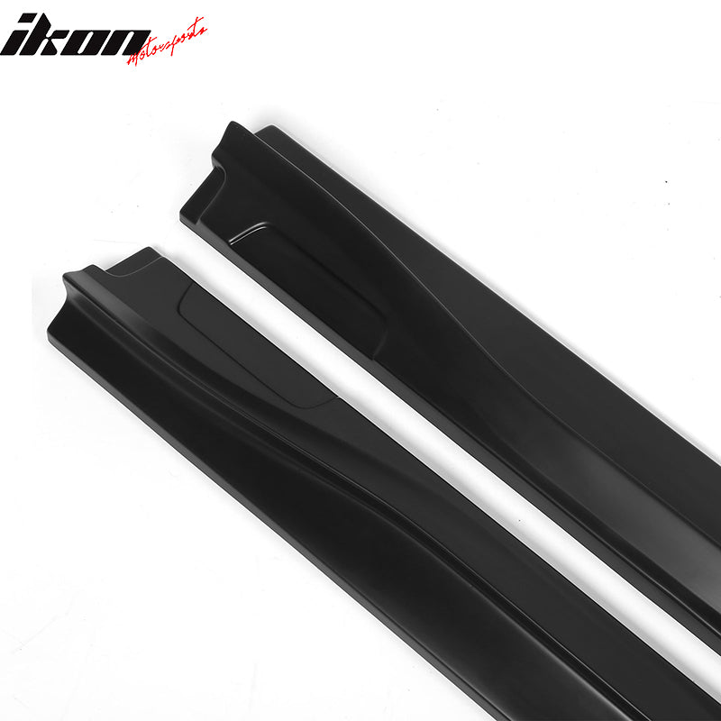 Fits 21-24 Ford Mustang Mach-E Matte Black Side Skirts Extension Rocker Panel PP