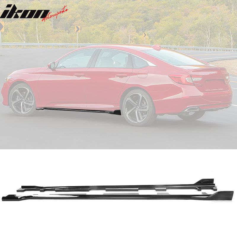 2018-2022 Honda Accord Side Skirts Extension Rocker ABS Gloss Black