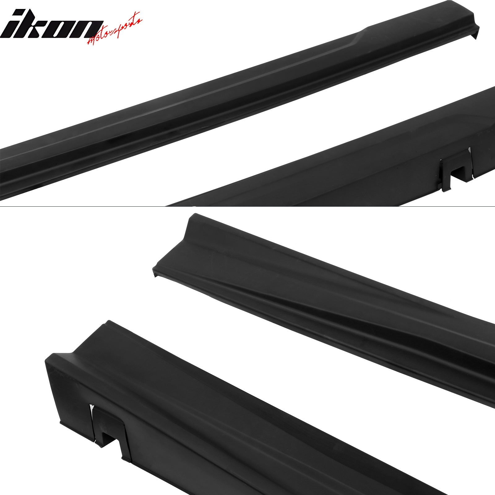 Fits 23-24 Honda Accord 11th Gen IKON Style PP Side Skirts Extension Panel Kit