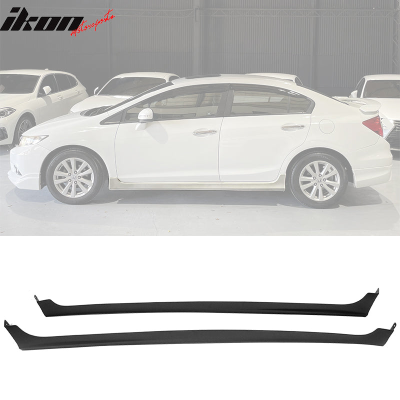 2012-2015 Honda Civic Sedan MD Style Side Skirts Rocker Panels PP