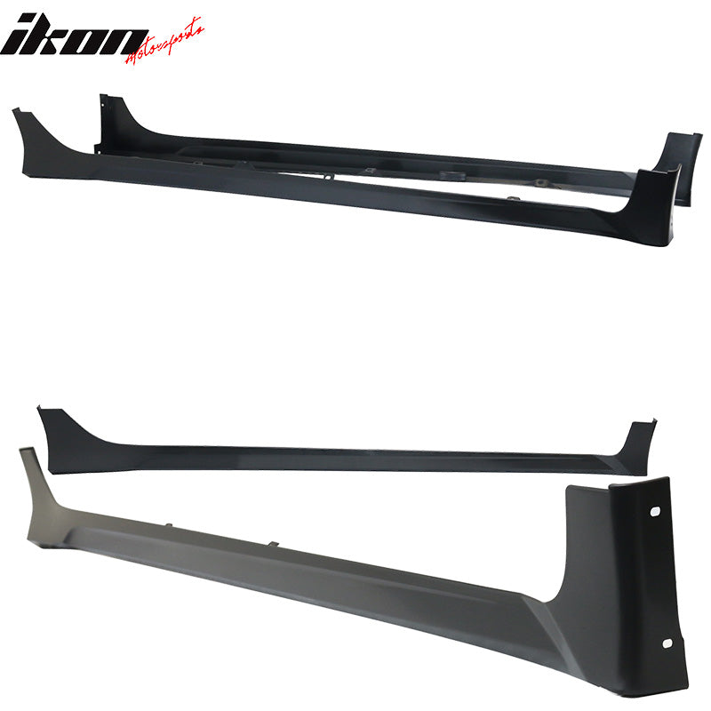 Fits 16-21 Civic Sedan HF-P Style Side Skirts Pair Unpainted Black PP