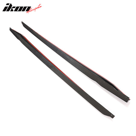 Fits 22-25 Honda Civic HPD Style Carbon Fiber Side Skirts Extensions Panel