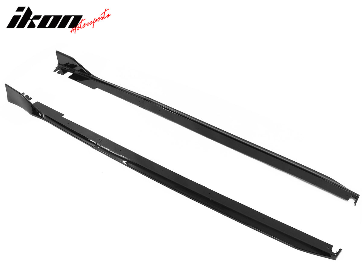 For 22-23 Honda Civic 11th Type R Side Skirts Extension Rocker Panel Gloss Black